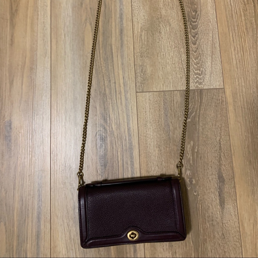 Coach clutch chain bag